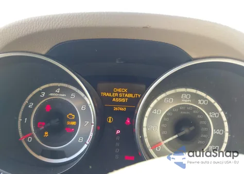 2012 Acura Mdx z USA, uszkodzony, nr VIN 2HNYD2H2OCH524543